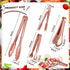 12 Pieces Tongs for Serving Utensils Mini Serving Tong Stainless Steel Appetizer Tongs Ice Sugar Tong Food Tong Cooking Tong for Salad Kitchen Buf...